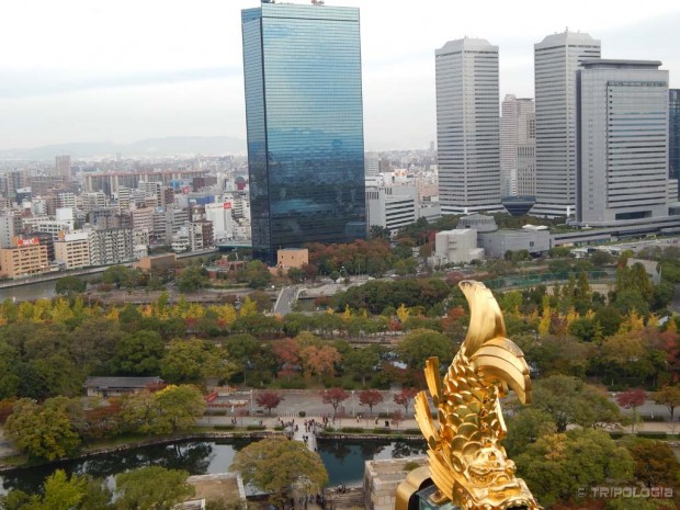 Pogled sa zadnjeg kata Osaka Castle-a