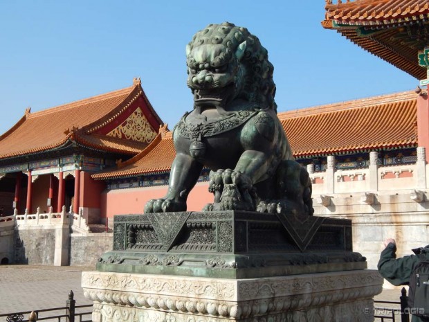 Zabranjeni grad, opasan čuvar ispred Gate of Supreme Harmony