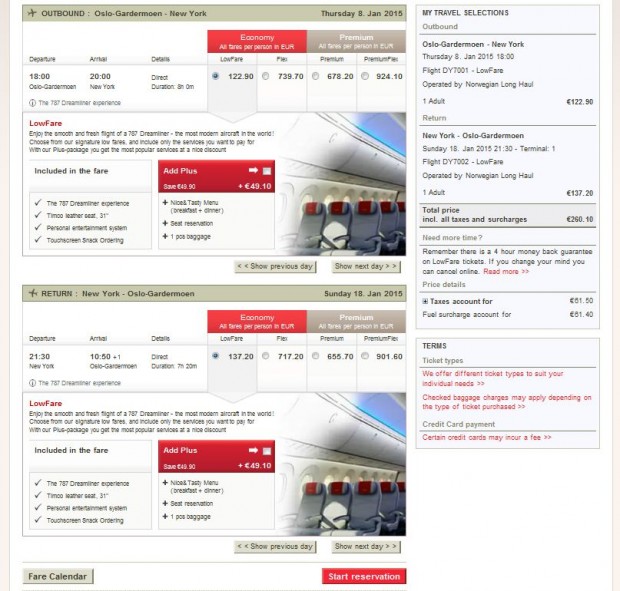 Oslo >> New York >> Oslo