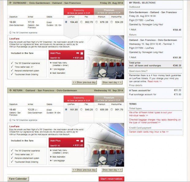 Oslo >> San Francisco >> Oslo