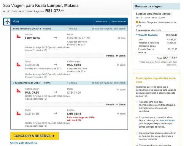 London >> Kuala Lumpur >> London