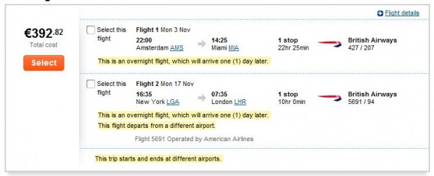 Amsterdama >> Miami -- New York >> London