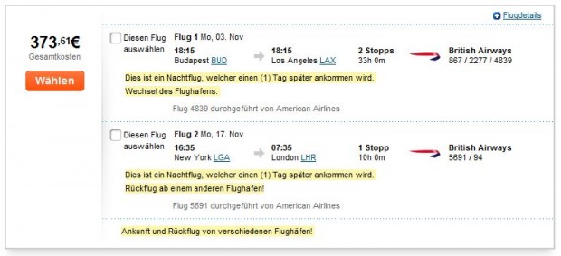 Budimpešta >> Los Angeles -- New York >> London