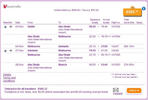 Dublin >> Adelaide >> Minhen