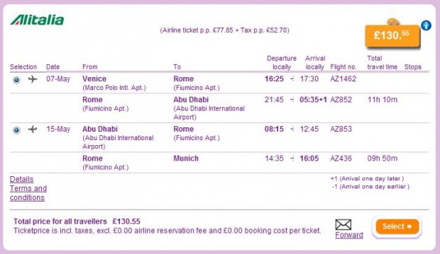 Venecija >> Abu Dhabi >> Minhen