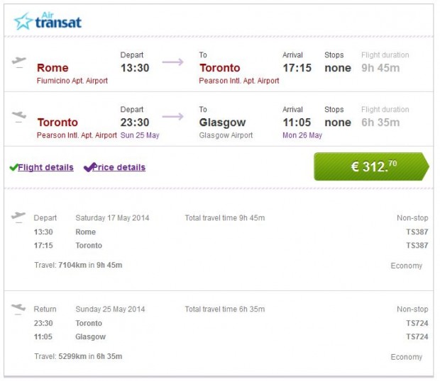 Rim >> Toronto >> Glasgow