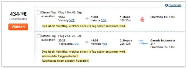 Venecija >> Jakarta -- Yogyakarta >> Venecija