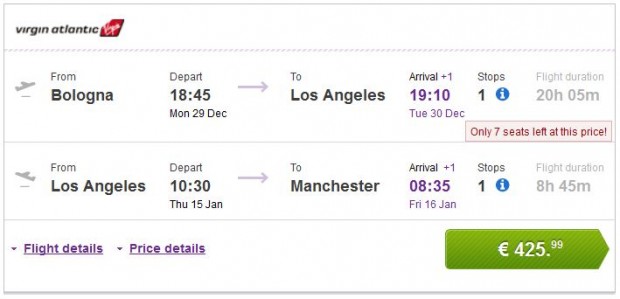 Bolonja >> Los Angeles >> Manchester