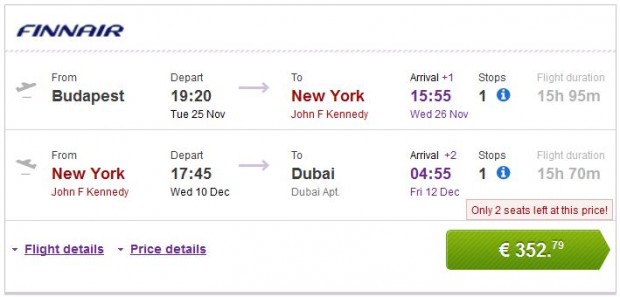 Budimpešta >> New York >> Dubai