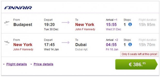 Budimpešta, Brisel >> New York >> Dubai, novogodišnji praznici