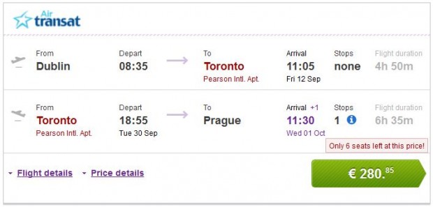 Dublin >> Toronto >> Prag