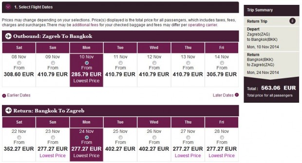Zagreb >> Bangkok >> Zagreb