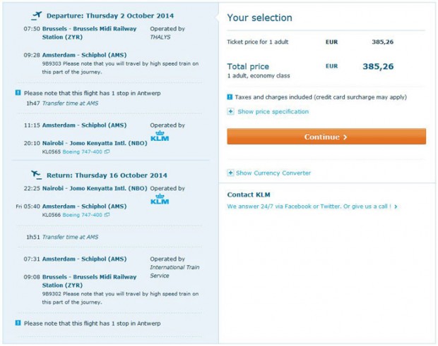 Brisel >> Nairobi >> Brisel