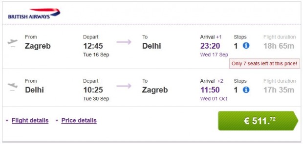 Zagreb >> Delhi >> Zagreb