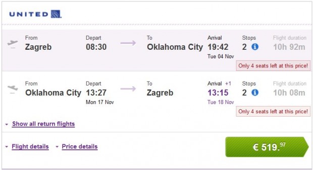 Zagreb >> Oklahoma City >> Zagreb