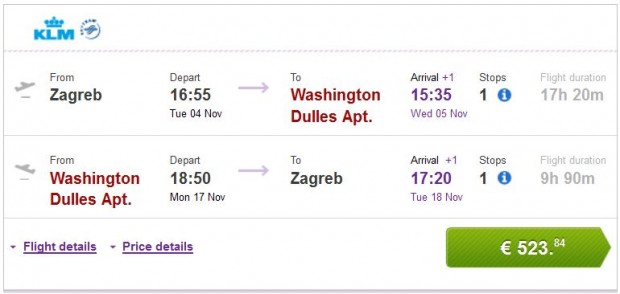 Zagreb >> Washington >> Zagreb