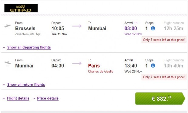 Brisel >> Mumbai >> Pariz