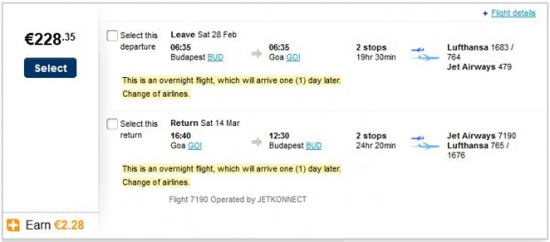 Budimpešta >> Goa >> Budimpešta