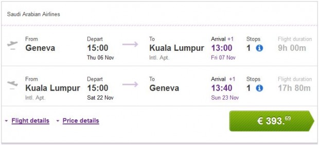 Ženeva >> Kuala Lumpur >> Ženeva