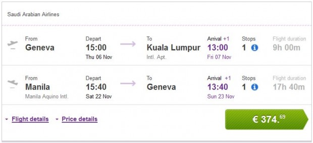 Ženeva >> Kuala Lumpur -- Manila >> Ženeva