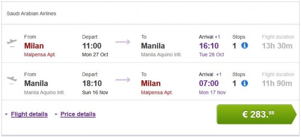 Milano >> Manila >> Milano