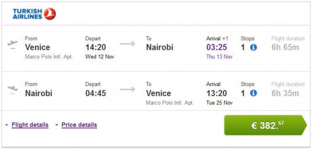 Venecija >> Nairobi >> Venecija