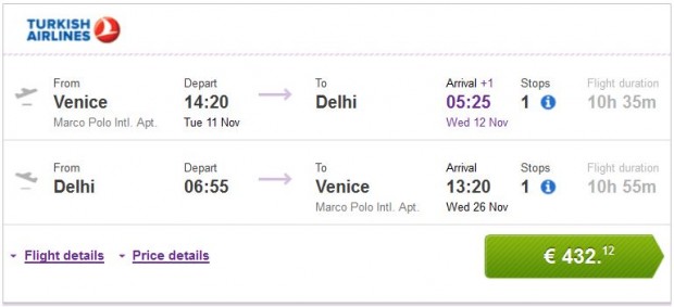 Venecija >> Delhi >> Venecija