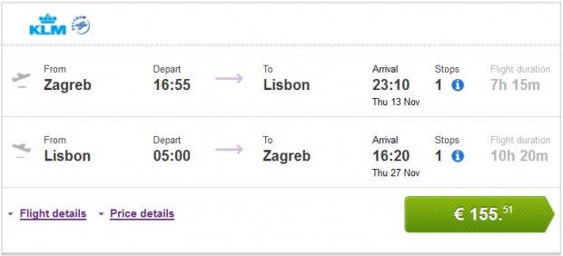 Zagreb >> Lisabon >> Zagreb