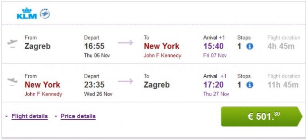 Zagreb >> New York >> Zagreb