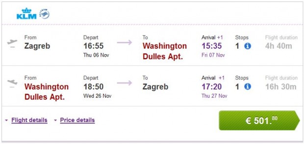 Zagreb >> Washington >> Zagreb
