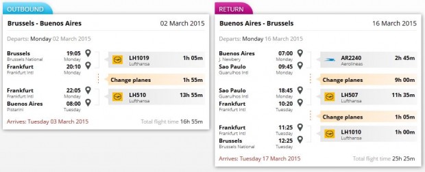 Brisel >> Buenos Aires >> Brisel