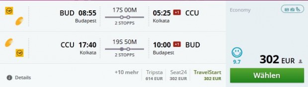 Budimpešta >> Kolkata >> Budimpešta