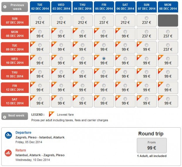 Zagreb >> Istanbul >> Zagreb