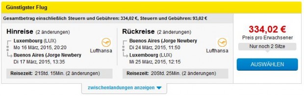 Luksemburg >> Buenos Aires >> Luksemburg