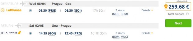 Prag >> Goa >> Prag