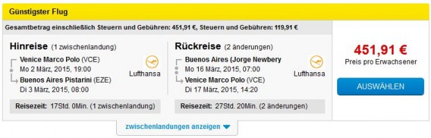 Venecija >> Buenos Aires >> Venecija