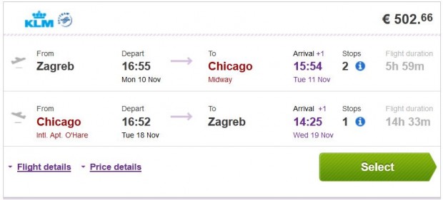 Zagreb >> Chicago >> Zagreb