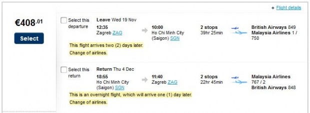 Zagreb >> Ho Chi Minh City >> Zagreb