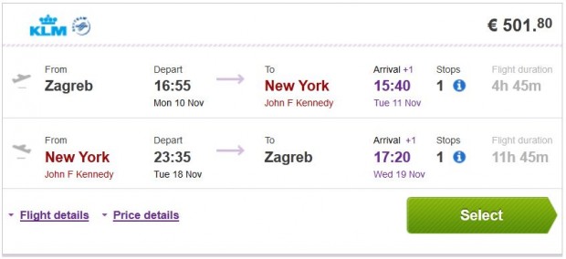 Zagreb >> New York >> Zagreb