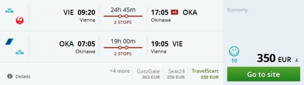 Beč >> Okinawa >> Beč