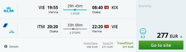 Beč >> Osaka >> Beč