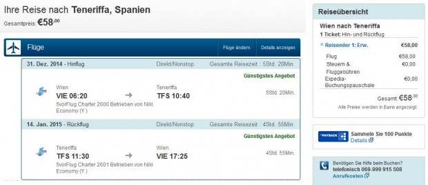 Beč >> Tenerife >> Beč