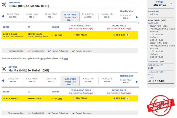 Dubai >> Manila >> Dubai