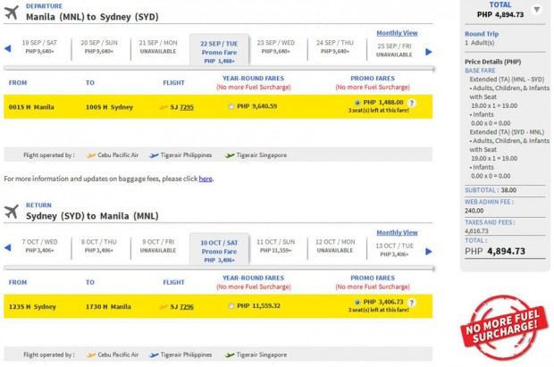 Manila >> Sydney >> Manila