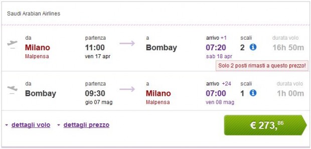 Milano >> Mumbai >> Milano