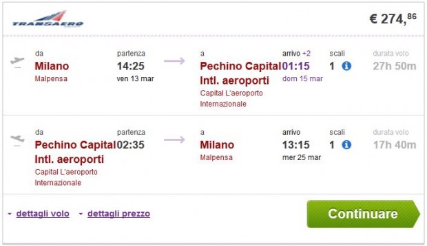 Milano >> Peking >> Milano