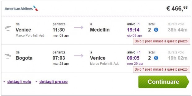 Venecija >> Medelin -- Bogota >> Venecija