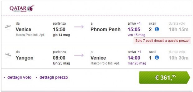 Venecija >> Phnom Penh -- Yangon >> Venecija