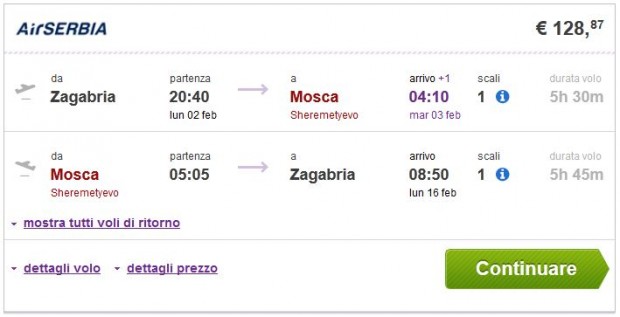 Zagreb >> Moskva >> Zagreb