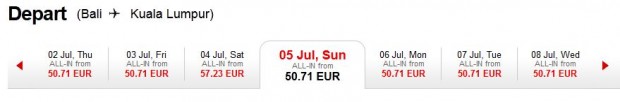 Bali >> Kuala Lumpur